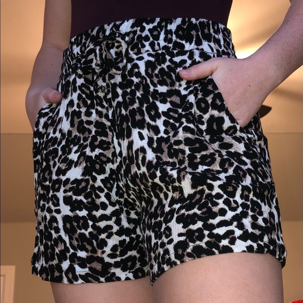 Cheetah print flow shorts!